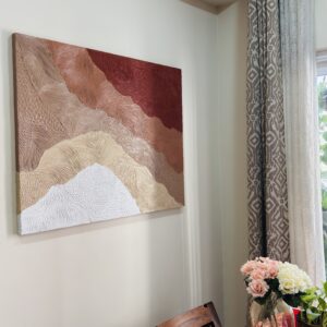 Earth Layers – Hand-Textured Abstract Wall Art in Terracotta and Neutrals