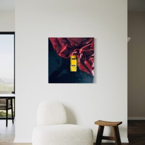 Velvet Collision – Original Acrylic on Canvas